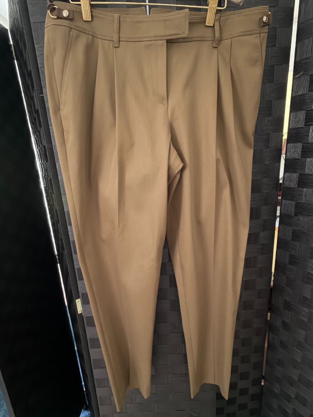 Burberry Chocolate Brown slacks, US size 10.